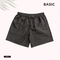 Celana Pendek Polos Parasut Poliester Atletis - Boardshort Polos Abu Pria Matt Despo - Celana Despo 