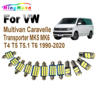 LED Bulbs For Volkswagen VW Multivan Caravelle Transporter MK5 MK6 T4 T5 T5.1 T6 1990-2020 Interior Light Kit Accessories