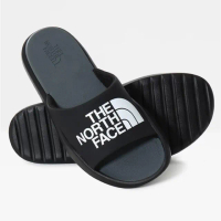 【The North Face】男 Triarch Slides 輕量便利LOGO拖鞋.海灘鞋.戶外拖鞋.沙灘鞋(5JCA-KY4 黑 N)
