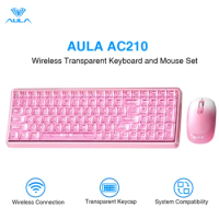 AULA AC210 Keyboard Combo Wireless 2.4G Connection Multimedia Function Keyboard and Mouse Set