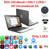 (TERPAKAI) LAPTOP HP G5 ULTRABOOK CHROMEBOOK GRED A | CELERON | 4GB RAM | 16GB SSD | CHROME OS + PLA