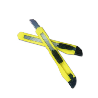 【ALLGET】黃色美工刀(塑膠美工刀 辦公室文具 壁紙切割 美勞用品 便宜美工刀 裁切用具)