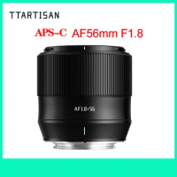 TTArtisan 56mm F1.8 Auto Focus APS-C Camera Lens for SONY E FUJI X Nikon Z Mount Mirrorless Camera For XS10 XS20 X-H2s XT5 XT30