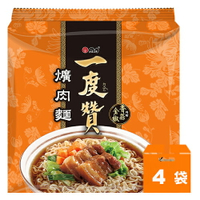 維力 一度贊 爌肉麵 200g (3入)x4袋/箱【康鄰超市】