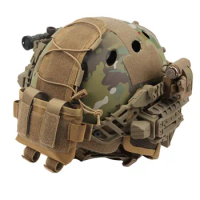 Men Tactical Helmet Battery Pouch MK2 Helmet Battery Pack Helmet Counterweight Pack Helmet Accessory For Airsoft Hunting
