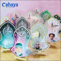 IDE512 - JAM DINDING / WALL CLOCK Terompah NABI Dekorasi Masjid Pesantren Majelis Rumah Kaligrafi To