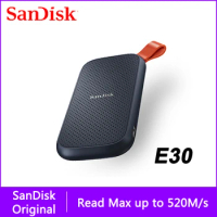 SanDisk E30 Portable External SSD 1TB 480GB 520M External Hard Drive SSD USB3.2 HD SSD Hard Drive 2T Solid State Disk for Laptop