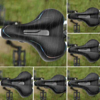 Bike Seat Cover Padded Wide Soft Pad Exercise Bike Seat Cushion Wide Foam Bicycle Seat Cushion For Road City Mountain