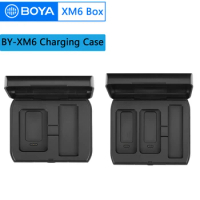BOYA BY-XM6 Charging BOX S1-S6 Portable BOX Case Sports Waterproof Earbuds for Wireless Microphone BY-XM6 Series Powered