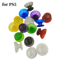 1pair Colorful Plastic Thumbstick Cap for Playstation5 PS5 Controller Translucent color Joystick Cap replacement accessories