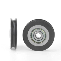 Pulley Groove U-Shaped Groove Wire-Through Rubber Coated Plastic Coated Pulley Embedded PA66 Nylon B