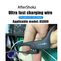 For After Shokz Aeropex AS800 Bone Conduction Headphones Charger Cable bluetooth-compatible Earphone Power Supply Wire