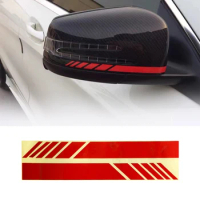 Reflective Car Rearview Mirror Stripe Decal Sticker Vinyl 3d Film Vehicle Decals Car Exterior Decor Auto Products Car Accessory