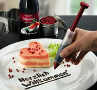 ✤宜家✤矽膠巧克力筆 裝飾擠醬筆 壽司飯糰裱花筆 蛋糕寫字筆