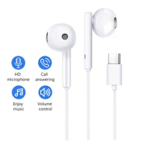 Type-C In Ear Wired Earphone Mic Volume Control Headset Music Sport Headphones For Huawei Mate 20 P20 Pro xiaomi 2S 6x Mi8