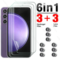 6-in-1 For Samsung Galaxy S23 FE Hydrogel Film Camera Glass Samsang S23FE S 23 F E SamsungS23FE 5G 2023 6.4inch Screen Protector