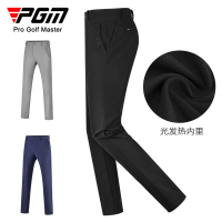 PGM 高爾夫男褲秋冬季加厚保暖長褲吸光發熱褲子彈力運動球褲