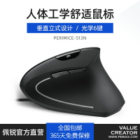 德國佩銳Perixx513右手有線立式垂直豎握游戲滑鼠人體工學舒適中