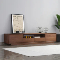 Floor Tv Stands Monitor Stand Media Console Standing Solid Wood Tv Cabinet Mid Century Modern Mobili Per La Casa Furniture
