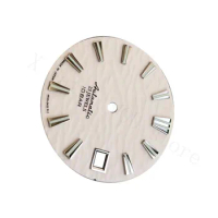 NH35 gs dial with s and gs logo white color full automatic mechanical table slgh011 fit skx007/009