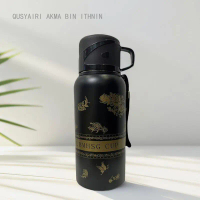 600ml/800ml Gardenia Stainless Steel Vacuum Cup Large Capacity High Aesthetic Water Bottle Outdoor P