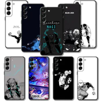 For Samsung Galaxy S22 Ultra 5G S20 FE S23 S21 Plus Note 20 10 S10e S9 S8 S10 Lite S7 S20FE Note20 Anime Blue Lock Phone Case