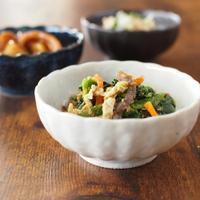 日本製美濃燒陶瓷飯碗 Minoru 白色花邊 茶碗 小缽 湯碗 沙拉碗 日式餐盤 微波爐/洗碗機可用 日本製
