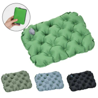 Portable Camping Inflatable Cushion Waterproof Foldable 40D TPU Cushion Pad For Outdoor Camping Picnics Dining Chair Cushion