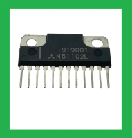 IC M51102L M51102 Dual Audio Amplifier stereo 2x5.5W 12V sampai Max 18V type SIP-12 case