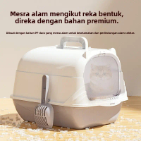 One Piece Order Cat Litter Box Fully Enclosed Splash Proof Larger Cat Litter UV Sterilization Pet Su