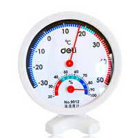 實驗用品 室內外 得力溫濕度計 可立 可懸掛 溫度計 濕度計 表