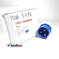 Fort Plug Colokan Industri 3x32 Colokan Industrial 3 Lubang 32 Ampere