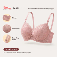 Elena Bra Kemben Cup B – Kawat Busa Tipis Tali Lepas Pasang Kait 3 Anti Selip Elegan E 24556