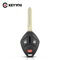 KEYYOU 3 2+1 Button For Mitsubishi Endeavor Galant Lancer Outlander 2006 2007 Remote Replacement Key Housing Blank Shell Case