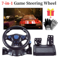 7/4/3 in 1 Racing Steering Wheel Vibration Controller Gaming Simracing Car Pedal For Nintendo Switch/xbox one/360/PS4/PS2/PS3/PC