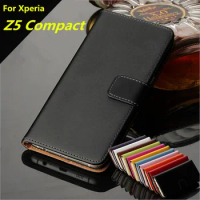 cover case PU Leather Wallet Flip Case for Sony Xperia Z1 Z2 Z3 Z5 XZ XZ1 XZ2 Compact Premium XZ3 with Card Slots Cash Holder GG