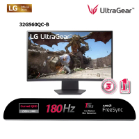 LG UltraGear 32GS60QC-B 32\ QHD Curved Gaming Monitor AMD FreeSync 1ms 180Hz"