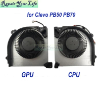 Notebook Cooler CPU GPU Fan For Clevo PB50 PB70 PB50DF2 PB70DDS PB70DF1 PB70DF2 Laptop Cooling Fans RTX2060 DFS2004059P0T-FM2J