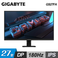 【GIGABYTE 技嘉】GS27FA 27型 180Hz 1ms SS IPS 電競螢幕【三井3C】