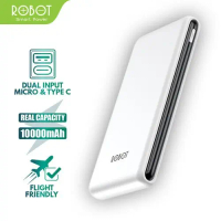 ROBOT Powerbank RT180S 10000mAh Versi Update RT12 Original Fast Charging 12W 3 Output Dual Input Typ