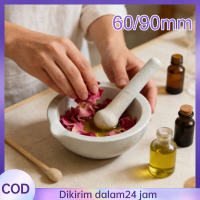 60/90mm Lumpang Alu Farmasi Mortar Pestle Gilingan Obat Peralatan Laboratorium