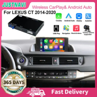 JUSTNAVI Wireless Apple CarPlay Android Auto Smart BOX For Lexus CT 2014 2015 2016 2017 2018 2019 2020 HDMI Functions