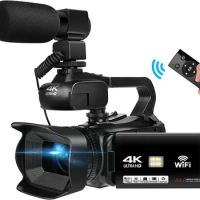 4K Ultra Professional Camcorder HD 64MP Streaming For Tiktok YouTube Camera 4.0 Touch Screen Digital Daily Record Video