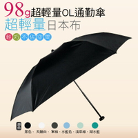 98G超輕量通勤洋傘(黑色) / 抗UV /MIT洋傘/ 防曬傘 /雨傘 / 折傘 / 戶外用品