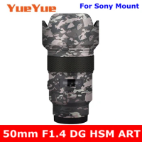 For Sigma 50mm F1.4 DG HSM Art (For Sony E Mount) Anti-Scratch Camera Lens Sticker Coat Wrap Protective Film Body Protector Skin