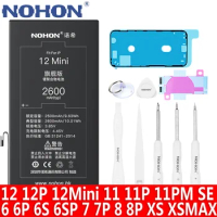 NOHON Battery For Apple iPhone 12 Mini 11 Pro MAX XS 8 7 6S 6 Plus SE2 SE 8Plus 7Plus 6Plus Replacement Lithium Polymer Bateria