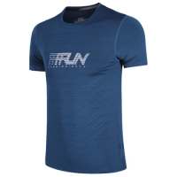 Printing Run Short Sleeves Breathable Football Compression Polyester Tee Men Workout Tranning Quick Drying Tshirt