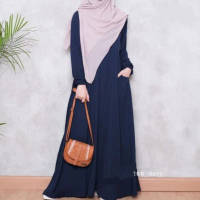 Zhafira Alya Putri BIG SIZ 2XL 3XL gamis polos simpel best saller alfatih bahan itycrape premium imp