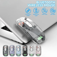 Wireless Silent Rechargeable Transparent Bluetooth Mouse