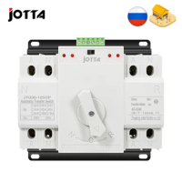 Jotta ATS Dual Power Automatic Transfer Switch Changeover Switch Circuit Breaker MCB AC 230V 2P 63A 125A